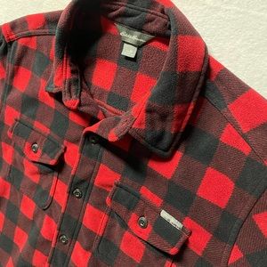 Men’s Fleece Flannel Button Down Shirt from Eddie Bauer